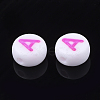 Initial Acrylic Beads X-OACR-E001-20A-2