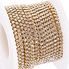 Brass Rhinestone Strass Chains CHC-T001-SS6-01C-2