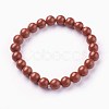 Natural Red Jasper Beads Stretch Bracelets BJEW-F380-01-B02-1