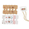 CRAFTDADY 220Pcs 11 Styles Paper Necklace Display Cards CDIS-CD0001-03-14