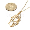 304 Stainless Steel Macrame Pouch Empty Stone Holder for Pendant Necklaces Making NJEW-JN04384-03-4