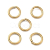 Ion Plating(IP) 304 Stainless Steel Open Jump Rings X-STAS-M081-02G-01-1