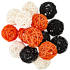 15Pcs 3 Colors Wicker Rattan Balls AJEW-SC0004-25A-1
