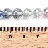 Electroplate Glass Beads Strands EGLA-D300-06-8mm-03-4
