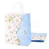 6Pcs 3D Flower Printed Paper Gift Bags ABAG-TADJ0001-05-2