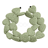 Dyed Natural Lava Rock Bead Strands G917-7-4