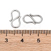 Non-Tarnish 304 Stainless Steel S-Hook Clasps STAS-R157-02P-3