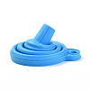 Portable Foldable Silicone Funnel Hopper AJEW-WH0104-40E-2