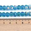 Electroplate Transparent Glass Beads Strands EGLA-B011-08A-AB07-4