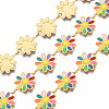 304 Stainless Steel & Enamel Link Chains CHS-Q004-001J-NF-1