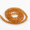 Transparent Glass Bead Strands GLAA-G013-10mm-65-2