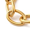 Ion Plating(IP) 304 Stainless Steel Cable Chain Bracelets BJEW-L673-020G-2