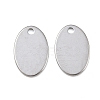 Tarnish Resistant 304 Stainless Steel Stamping Blank Tag Pendants LS-STAS-S028-02-1