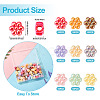 90Pcs 9 Colors Opaque Acrylic European Beads SACR-TA0001-30-4