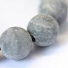 Frosted Natural Polychrome Jasper/Picasso Stone/Picasso Jasper Beads Strands G-E334-4mm-24-4