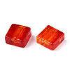 Handmade Silver Foil Lampwork Beads X-FOIL-S006-12x12mm-01-3