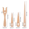 Wooden Knitting Fork and Big Eye Needle Sets TOOL-NB0001-27-2