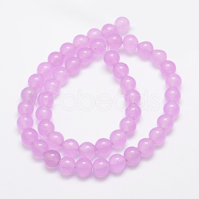Natural & Dyed Malaysia Jade Bead Strands G-A146-8mm-A17-1