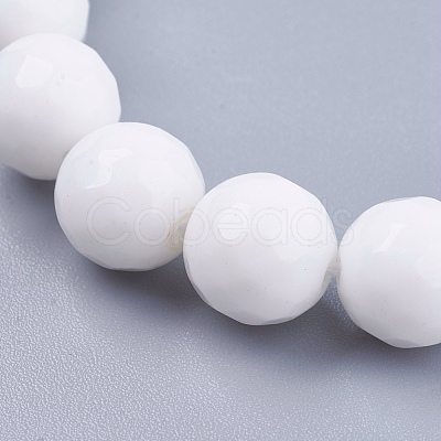 Natural White Jade Bead Strands G-R166-10mm-22-1