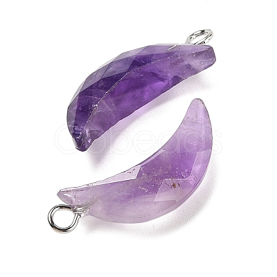 Natural Amethyst Pendants G-L614-D05-P05-1