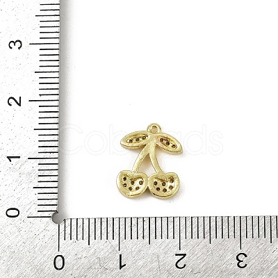 Brass Micro Pave Cubic Zirconia Pendants KK-M322-48G-05-1