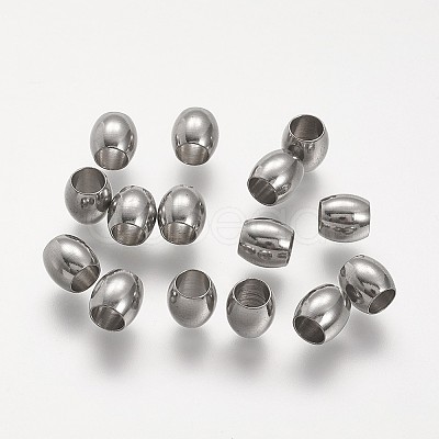 Tarnish Resistant 304 Stainless Steel European Beads LS-STAS-P104-07P-1
