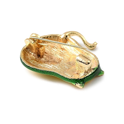 Golden Alloy Enamel Brooch JEWB-K018-32F-G-1