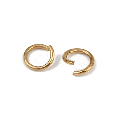 304 Stainless Steel Open Jump Rings X-STAS-Z137-01G-06-1