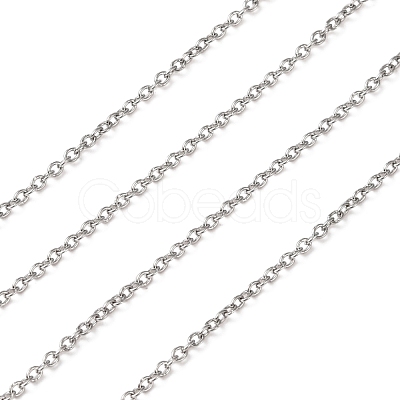 Tarnish Resistant 304 Stainless Steel Cable Chains CHS-R008-22-1