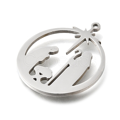 304 Stainless Steel Pendants STAS-S178-04P-1