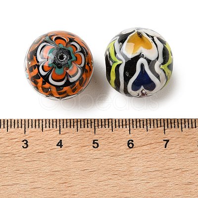 Handmade Lampwork Beads LAMP-F047-06-1