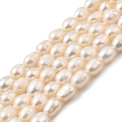 Natural Cultured Freshwater Pearl Beads Strands PEAR-I007-01P-03C-1