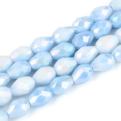 Anti-Tarnish Electroplate Glass Beads Strands GLAA-T025-13A-01-1