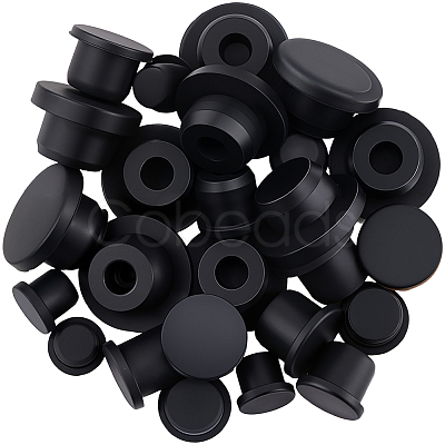 30Pcs 5 Styles Silicone Hole Plugs AJEW-GF0011-63F-1