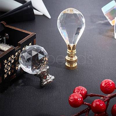 Glass Lamp Shade Light Bulb Clip Lampshade Adapter GLAA-WH0022-17P-1