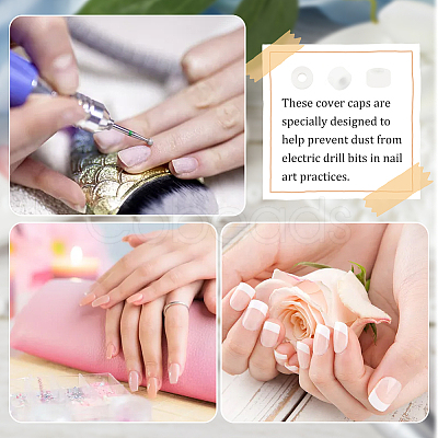 100Pcs Plastic Sleeve Ring FIND-OC0003-05A-1
