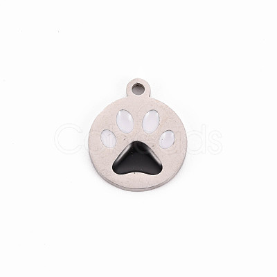 304 Stainless Steel Enamel Charms STAS-Q242-039C-1