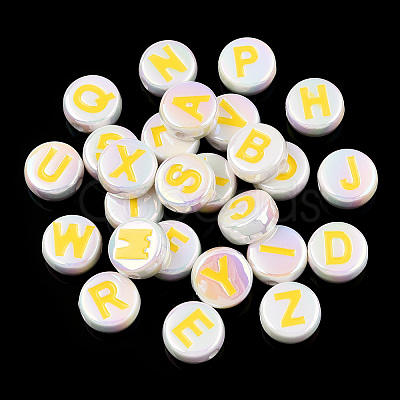 UV Plating Enamel Acrylic Beads PACR-N015-01H-1