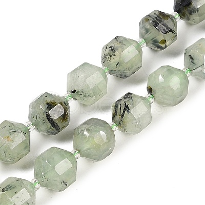 Natural Prehnite Beads Strands G-O201B-144H-1