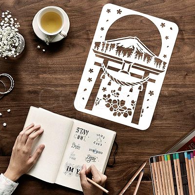 Plastic Reusable Drawing Painting Stencils Templates DIY-WH0202-276-1