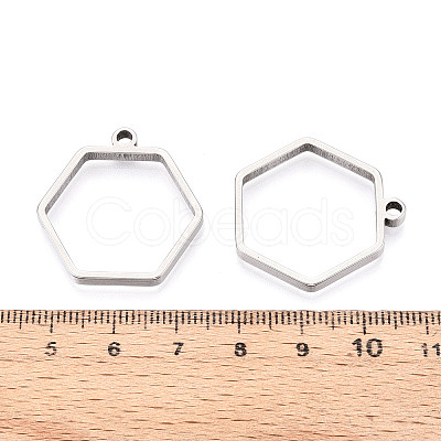 201 Stainless Steel Pendants STAS-T064-84P-03-1