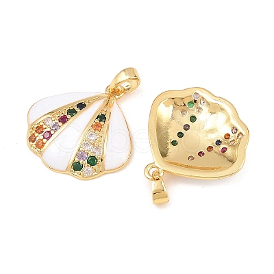 Brass Micro Pave Cubic Pendants KK-Z140-15G-1