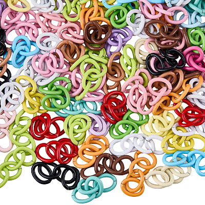 100Pcs Baking Paint Iron Cable Chain for DIY Craft CH-SC0001-04-1