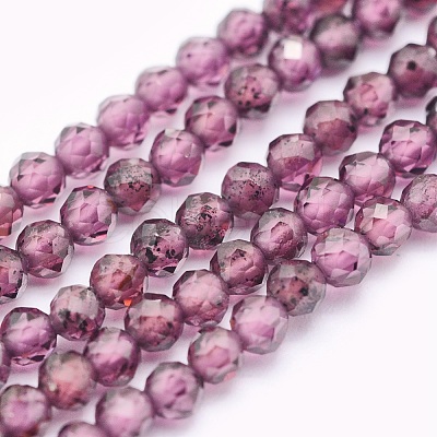 Natural Garnet Beads Strands G-O166-13A-2mm-1