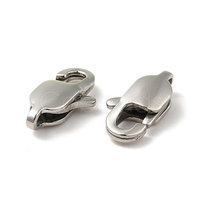 Tarnish Resistant 316 Surgical Stainless Steel Lobster Claw Clasps STAS-Z013-01C-1