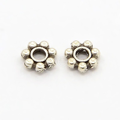 Tibetan Style Alloy Spacer Beads TIBEB-S039-024AS-NR-1
