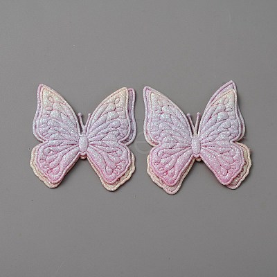 Butterfly Shape Cloth Sew on Patches Applique DIY-WH0032-89B-1