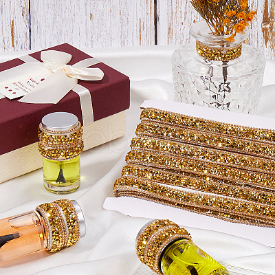 5 Yards Self Adhesive Resin Rhinestone Tape DIY-SP0002-49A-1