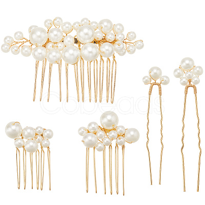Iron Hair Sticks & Hair Combs OHAR-WH20008-06G-1
