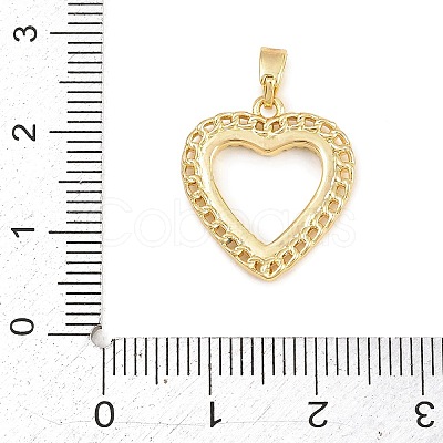 Valentine's Day Brass Micro Pave Cubic Zirconia Pendants KK-T086-01G-1